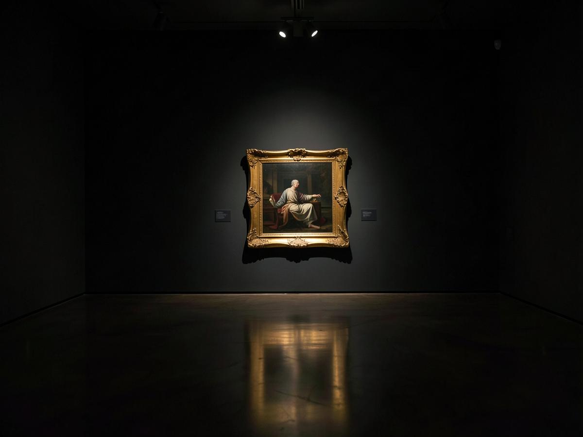 Install — single-work gallery hang